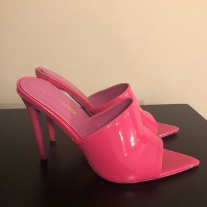 Fashion Nova Pink Mule Heels